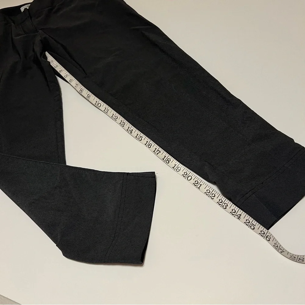 Adidas Pants Womens charcoal Gray Chino Lightweight Casual Zip Pocket, sz 6